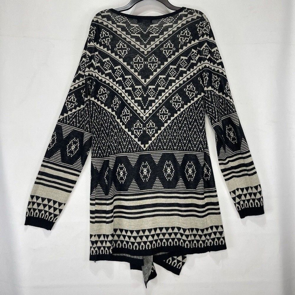 Aztec Cardigan Sweater Womens Medium 64 Sixty Five Draped - Picture 5 of 16